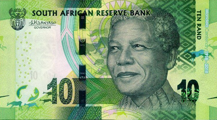 P143 South Africa 10 Rand Year 2018 (Comm.)